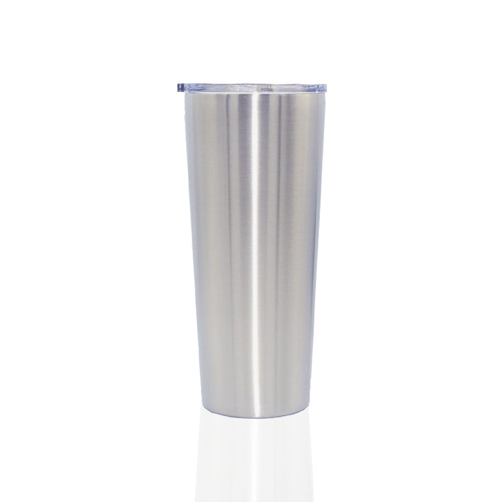 Logo Rubberized Stainless Steel Slim Tumblers (22 Oz.)