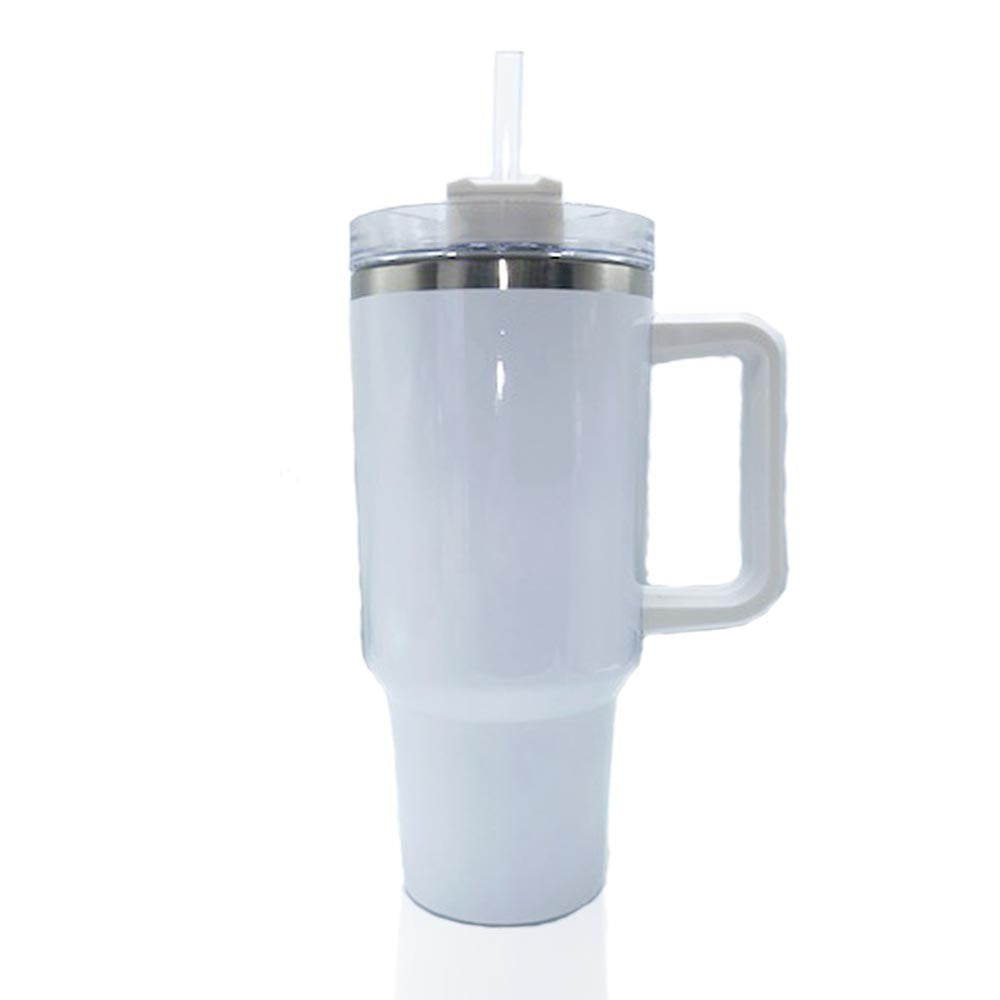 40oz Tumbler with Handle - Clear Lid – The Tumbler Supply Store