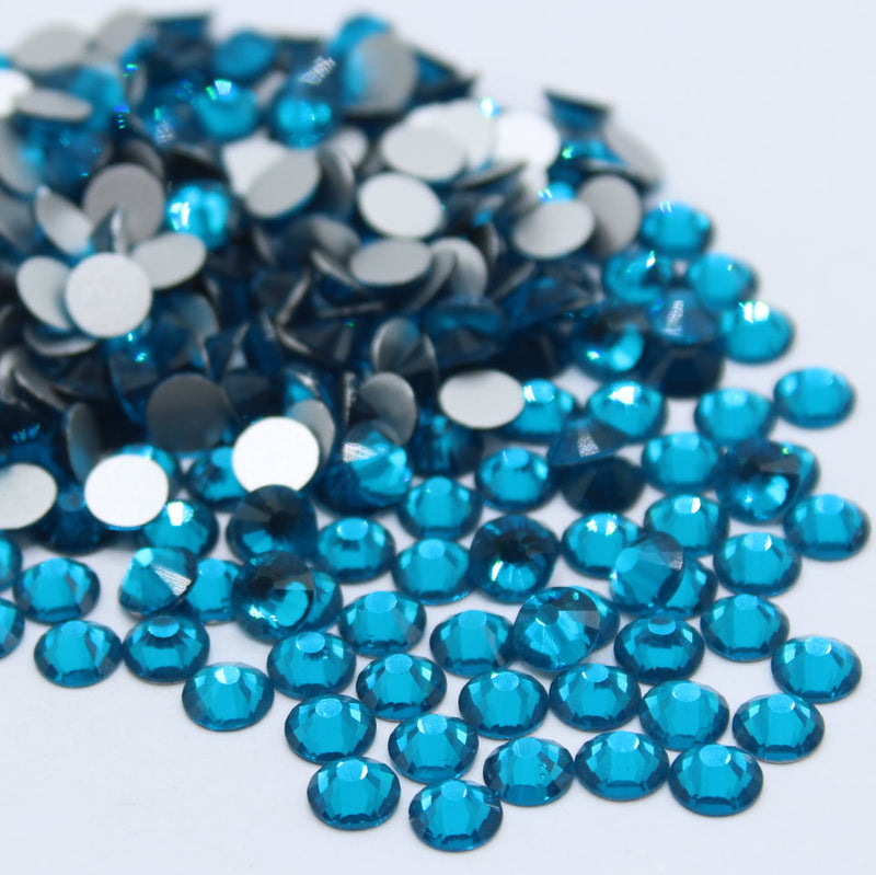 Blue Zircon Glass Rhinestones