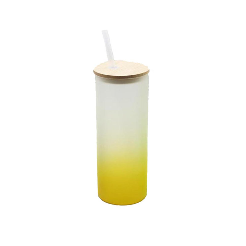 *Clearance* 25oz Skinny FROSTED COLORED GLASS Sublimation Tumblers
