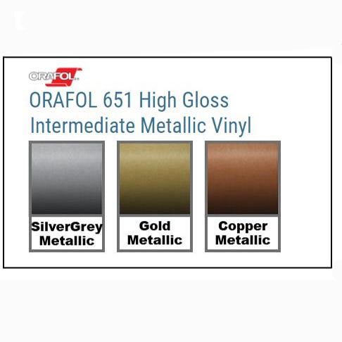 Oracal 651 Permanent Metallic Vinyl - 12x12 - 1 Square Foot
