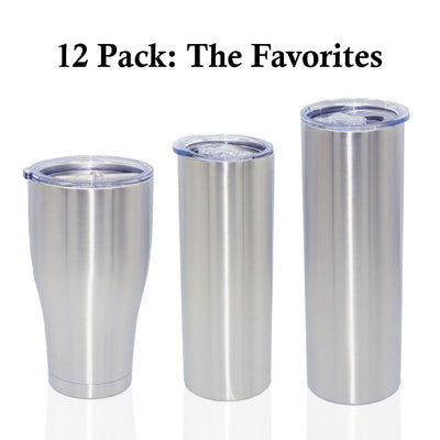 25oz Skinny Frosted Glass Sublimation Tumblers - YELLOW 6-Pack – The  Tumbler Supply Store
