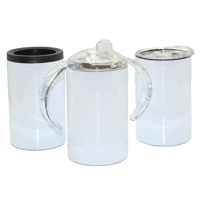 12oz 3-in-1 SUBLIMATION Sippy / Can Cooler / Cup