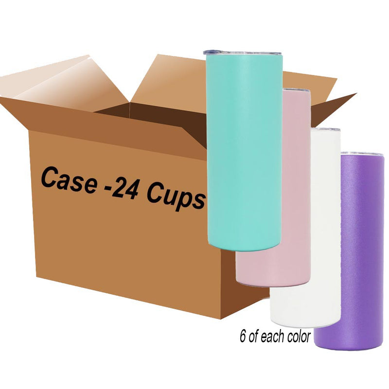 20oz Skinny Powder Coated - Case of 24