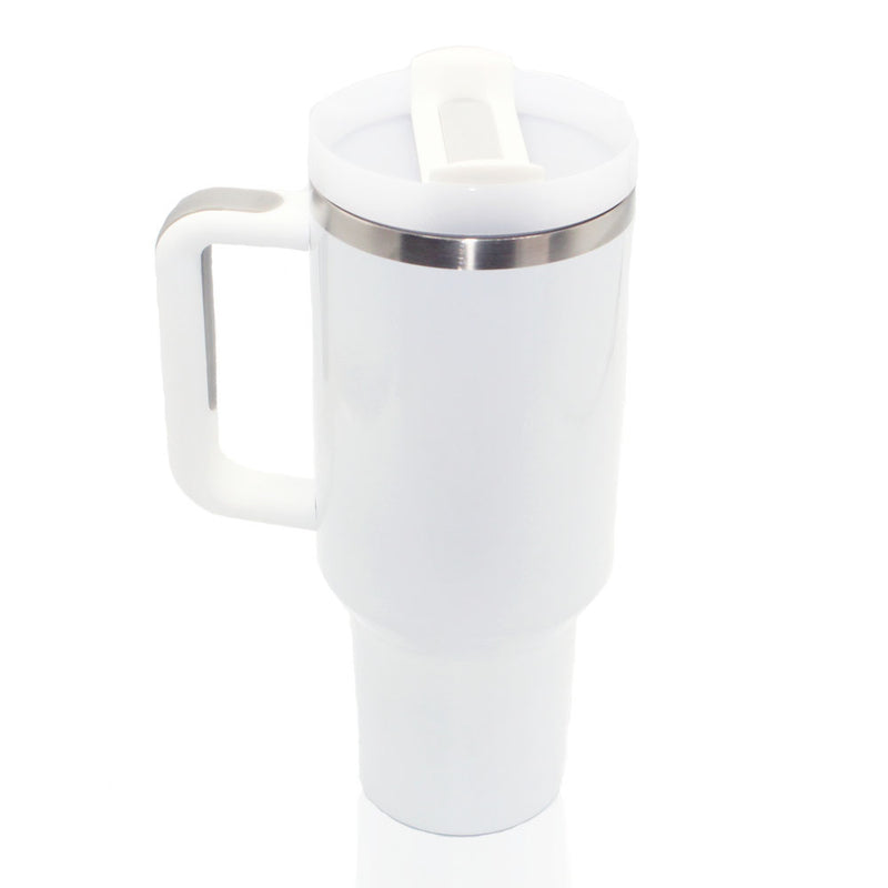 40oz Tumbler with Handle - White Lid