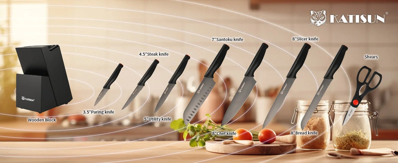 15 Pc High Carbon Stainless Steel Knife Set