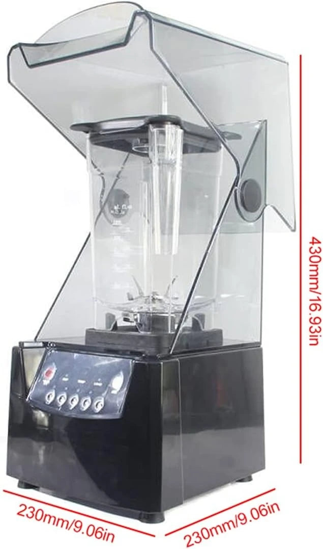 2600W Commercial Blender with Soundproof Cover
