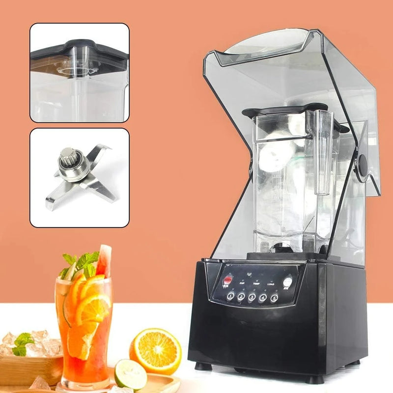 2600W Commercial Blender with Soundproof Cover