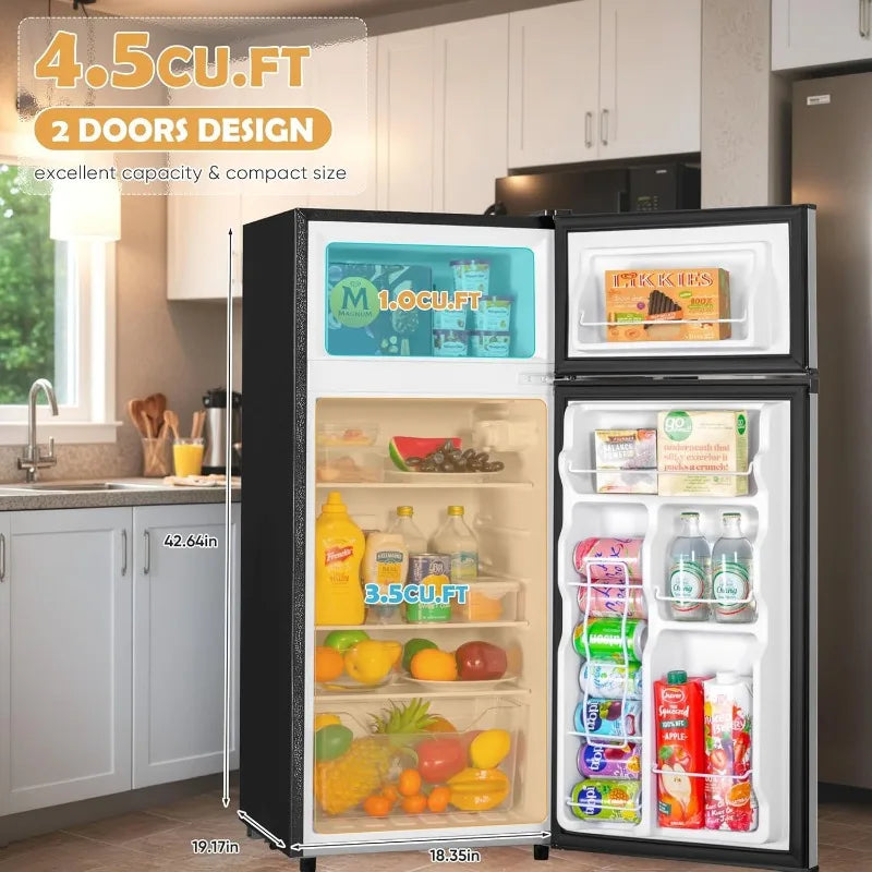 4.5 Cu.Ft. Mini Fridge with Freezer