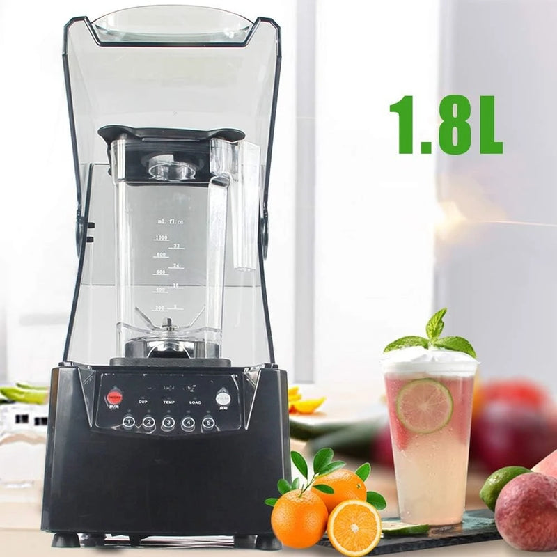 2600W Commercial Blender with Soundproof Cover
