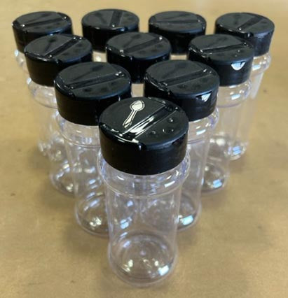 Shakers with Butterfly Cap - 5 Pack - 100ml shakers