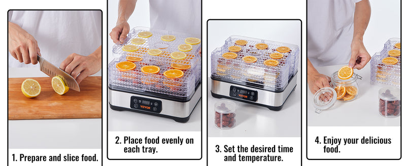 5 Tray Stainless Steel Food Dehydrator