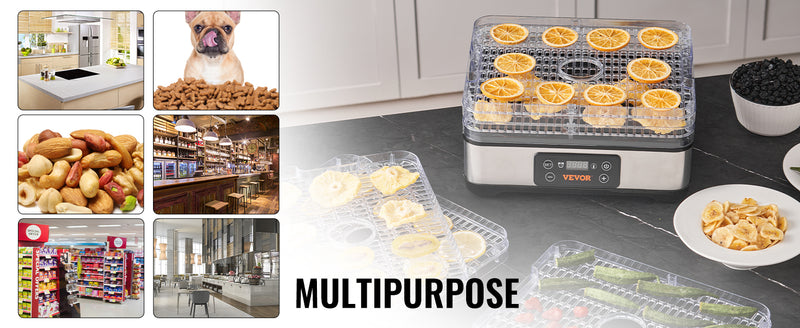 5 Tray Stainless Steel Food Dehydrator
