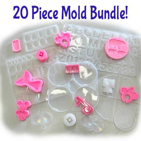 20 Piece Mega Mold Bundle - Silicone Mold Starter Pack