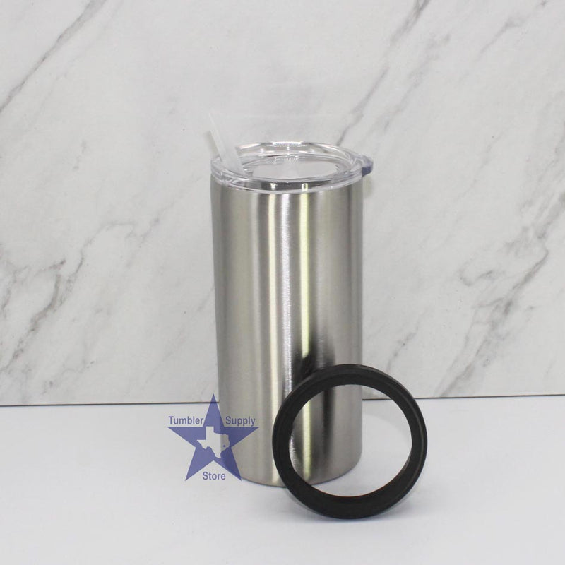 12oz Skinny Can Cooler – The Stainless Depot