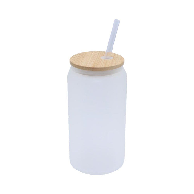 16oz FROSTED GLASS Sublimation Tumbler