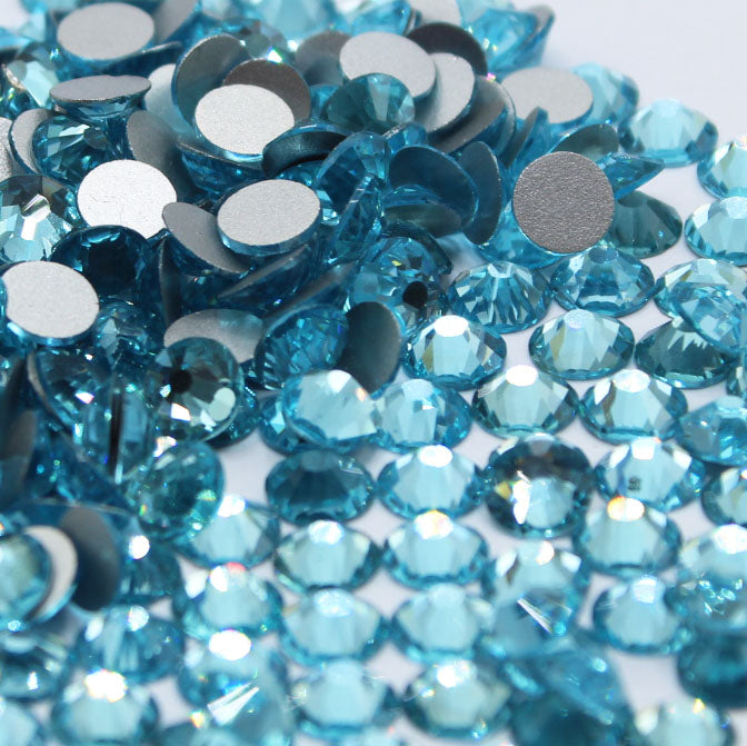 2880Pcs SS16 Navy Blue Hot Fix Rhinestones Crystal Glass Gemstones for  Clothes Fabric Shirts Tumblers Shiny Decoration Flatback Round (4MM Bulk)