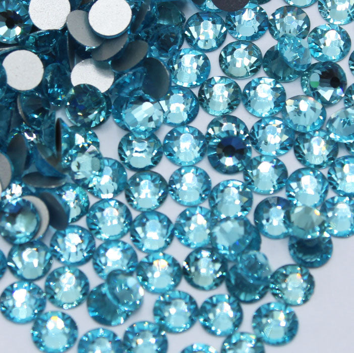 Håndskrift forfatter Sammensætning Aquamarine Glass Rhinestones – The Tumbler Supply Store