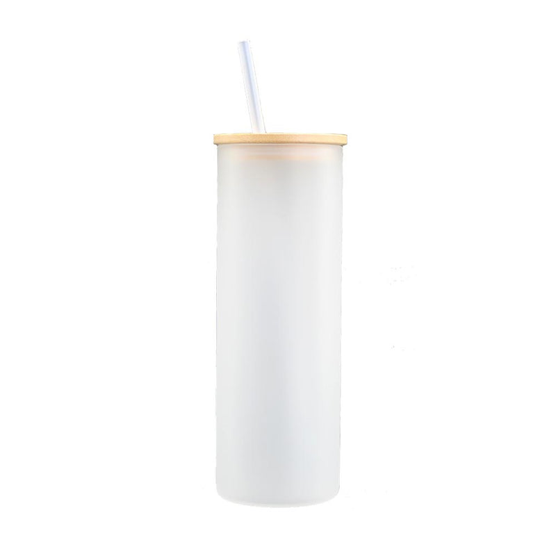 25oz Skinny FROSTED GLASS Sublimation Tumbler – The Tumbler Supply