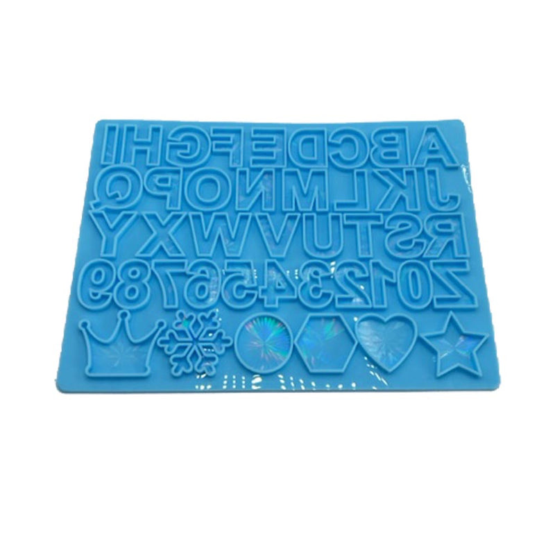 Reverse HOLOGRAPHIC Alphabet Silicone Mold