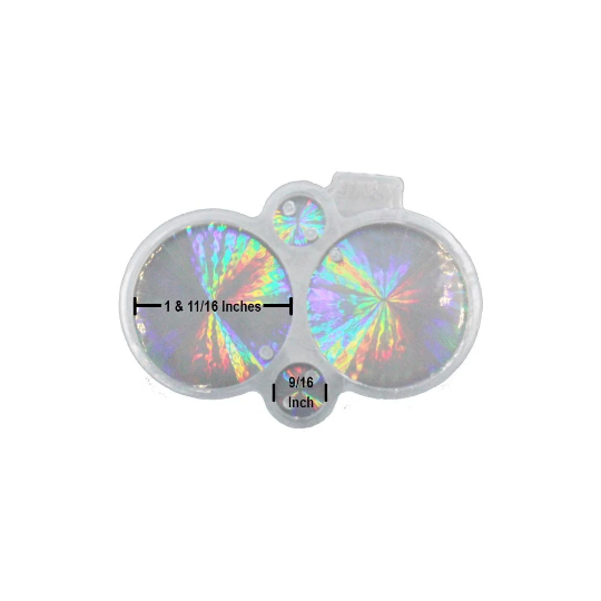 Holographic Earring Jewelry Round Silicone Mold