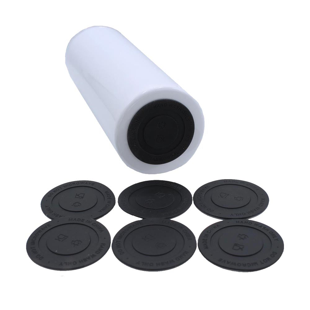 20 Pack Rubber Bottoms for Sublimation Tumblers, Protective Non Slip  Silicone Bottoms Tumbler Bumpers, Silicone Coasters Tumbler Rubber Bottom  for