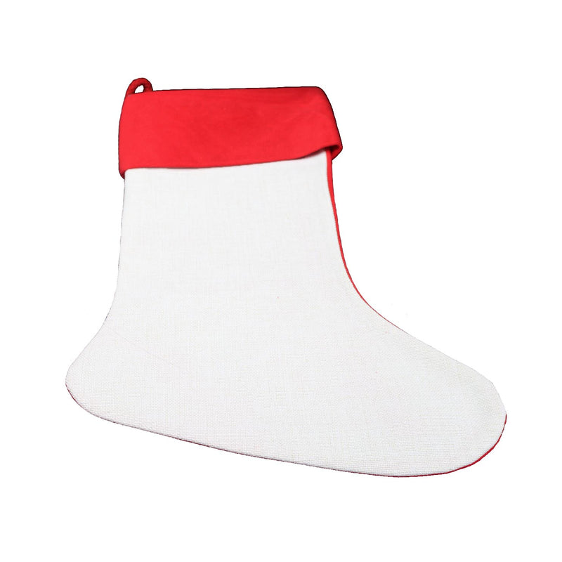 Sublimation Blank Christmas Stocking - One Side Red