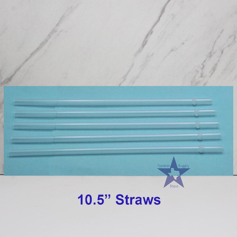 Clear Straws - Pack of 5 - 10.5 Inches