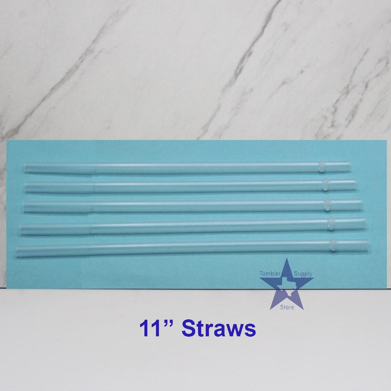 Clear Straws - Pack of 5 - 11.5 Inches