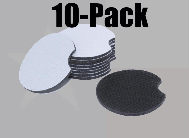 Neoprene SUBLIMATION Car Coasters - 10-Pack or 20-Pack